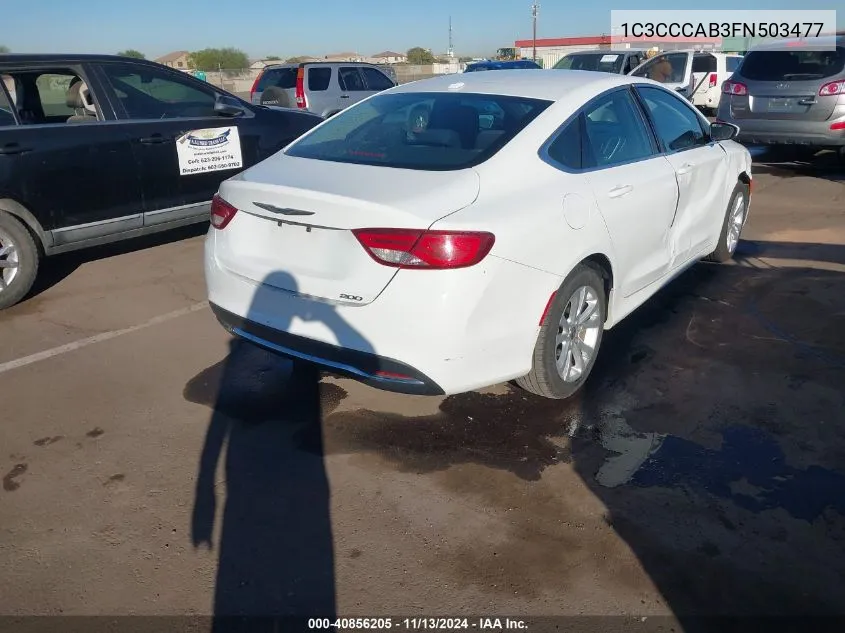 1C3CCCAB3FN503477 2015 Chrysler 200 Limited