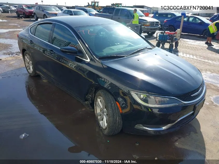 2015 Chrysler 200 Limited VIN: 1C3CCCABXFN720041 Lot: 40857030