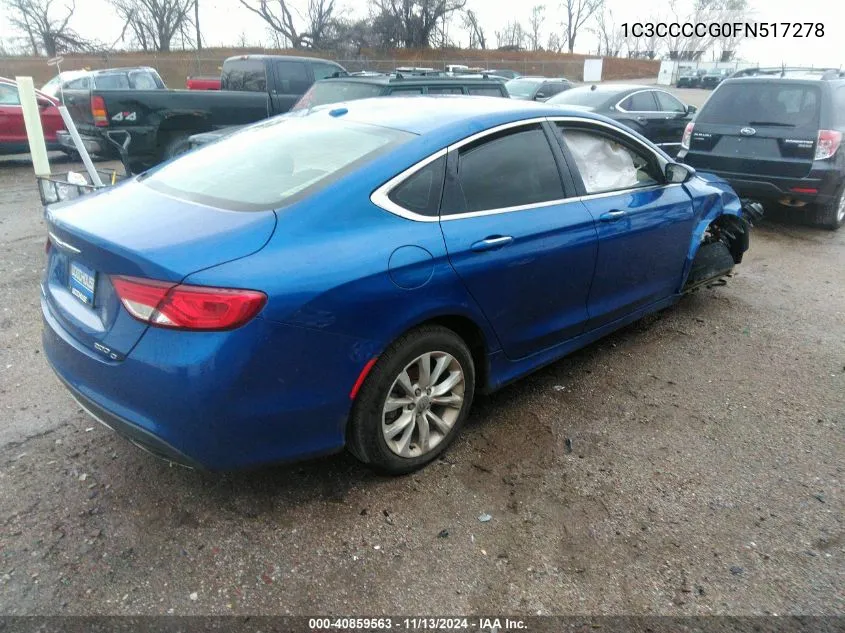 1C3CCCCG0FN517278 2015 Chrysler 200 C