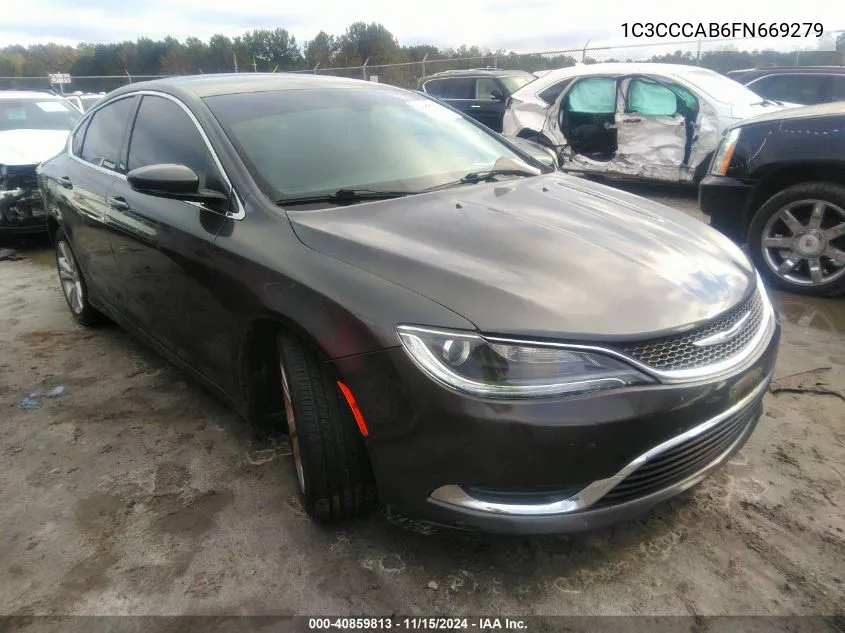 2015 Chrysler 200 Limited VIN: 1C3CCCAB6FN669279 Lot: 40859813