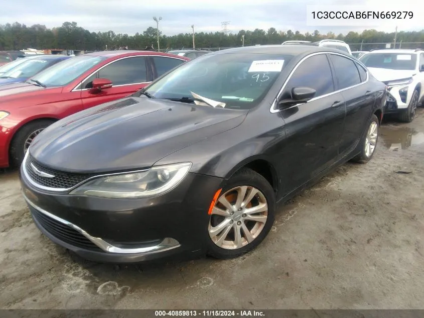 2015 Chrysler 200 Limited VIN: 1C3CCCAB6FN669279 Lot: 40859813