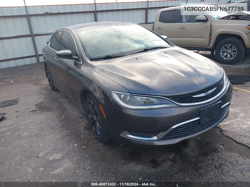 2015 Chrysler 200 Limited VIN: 1C3CCCAB5FN677759 Lot: 40873302