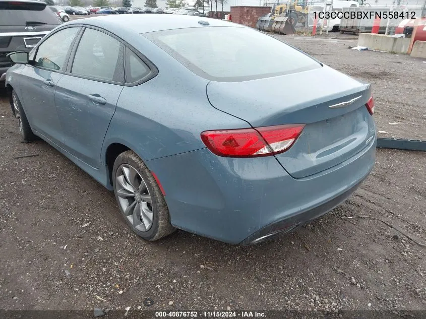 2015 Chrysler 200 S VIN: 1C3CCCBBXFN558412 Lot: 40876752