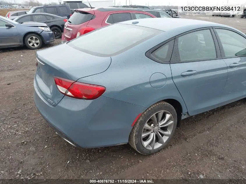 2015 Chrysler 200 S VIN: 1C3CCCBBXFN558412 Lot: 40876752