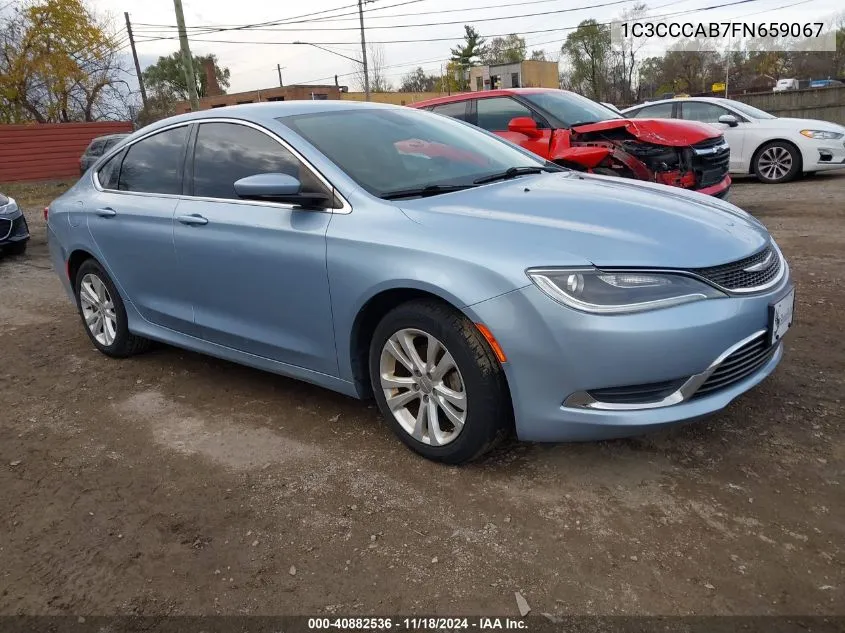 2015 Chrysler 200 Limited VIN: 1C3CCCAB7FN659067 Lot: 40882536