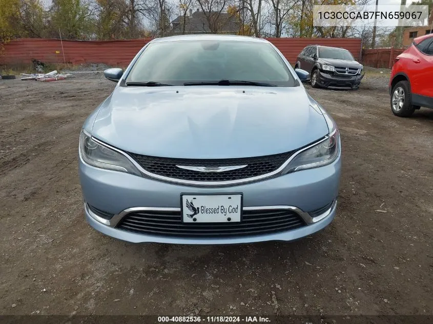 2015 Chrysler 200 Limited VIN: 1C3CCCAB7FN659067 Lot: 40882536