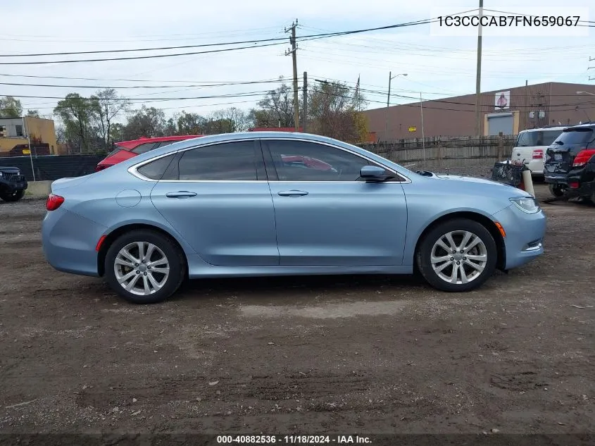 2015 Chrysler 200 Limited VIN: 1C3CCCAB7FN659067 Lot: 40882536