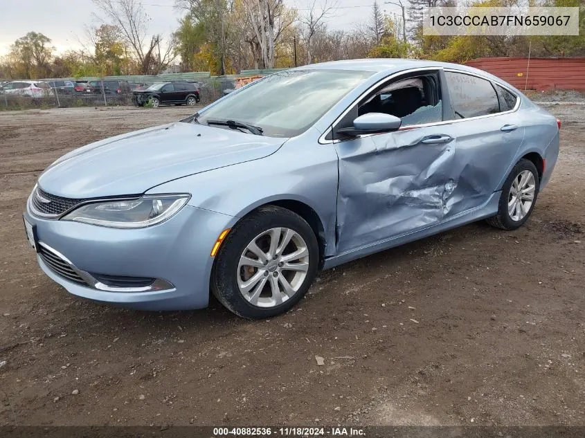 2015 Chrysler 200 Limited VIN: 1C3CCCAB7FN659067 Lot: 40882536