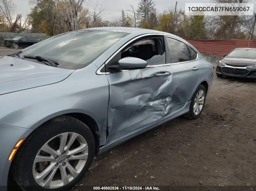 2015 Chrysler 200 Limited VIN: 1C3CCCAB7FN659067 Lot: 40882536