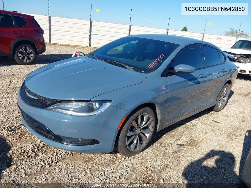 2015 Chrysler 200 S VIN: 1C3CCCBB5FN642850 Lot: 40887517