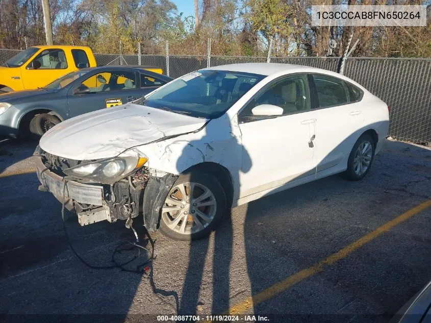 2015 Chrysler 200 Limited VIN: 1C3CCCAB8FN650264 Lot: 40887704