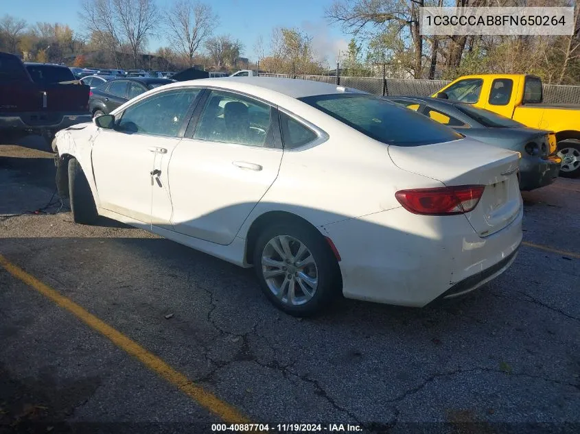 2015 Chrysler 200 Limited VIN: 1C3CCCAB8FN650264 Lot: 40887704