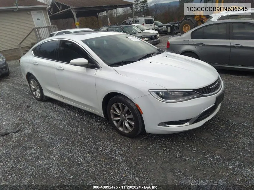 2015 Chrysler 200 C VIN: 1C3CCCCB9FN636645 Lot: 40892475