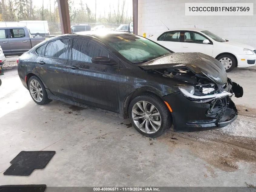 2015 Chrysler 200 S VIN: 1C3CCCBB1FN587569 Lot: 40896571