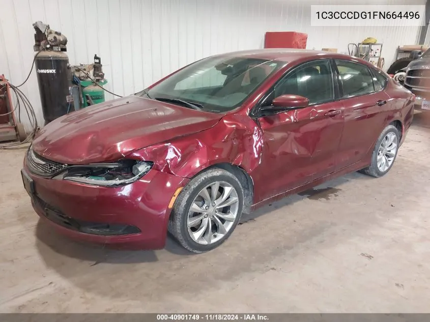 2015 Chrysler 200 S VIN: 1C3CCCDG1FN664496 Lot: 40901749