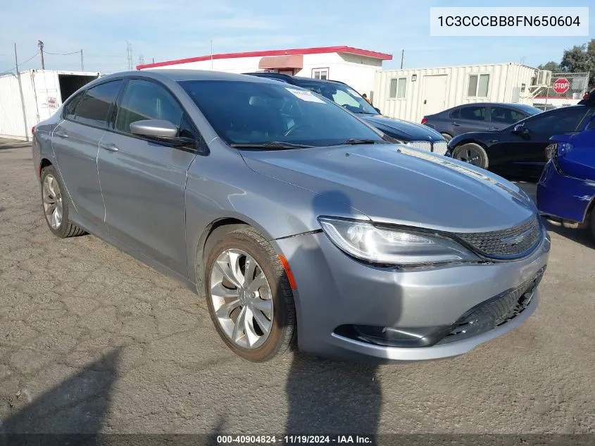 2015 Chrysler 200 S VIN: 1C3CCCBB8FN650604 Lot: 40904824