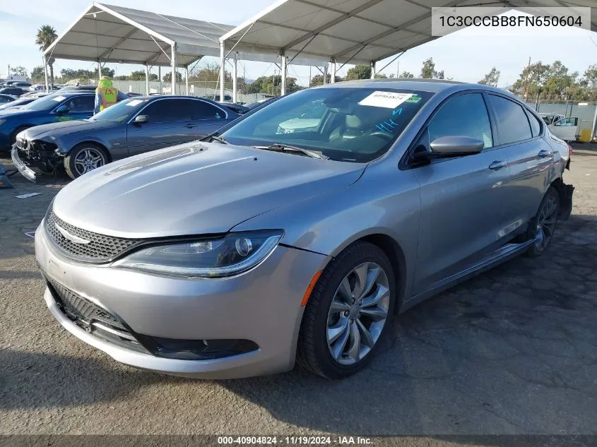 2015 Chrysler 200 S VIN: 1C3CCCBB8FN650604 Lot: 40904824