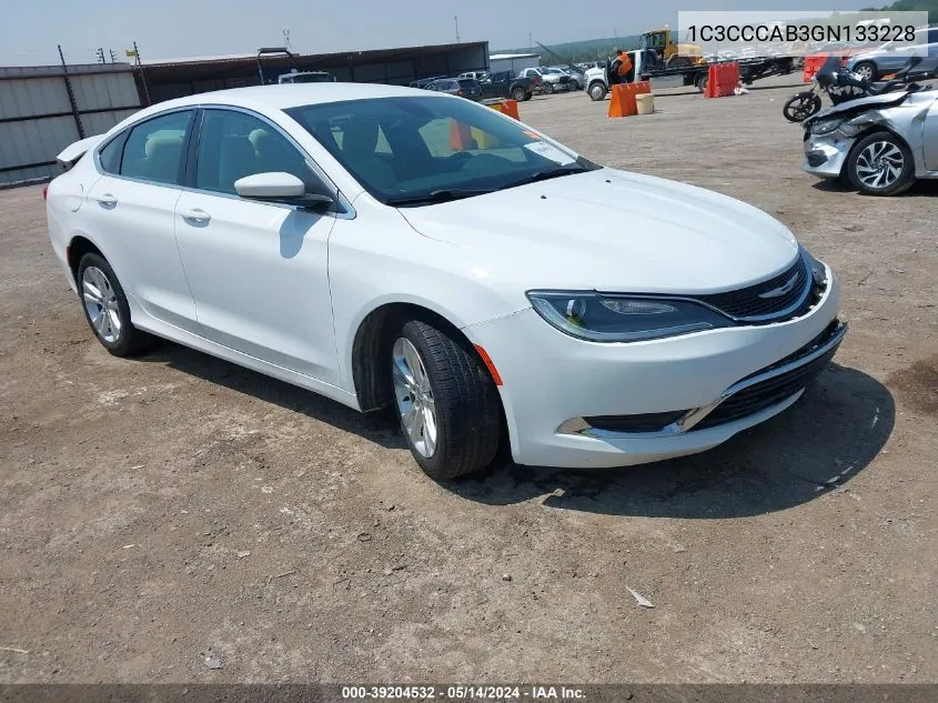 1C3CCCAB3GN133228 2016 Chrysler 200 Limited