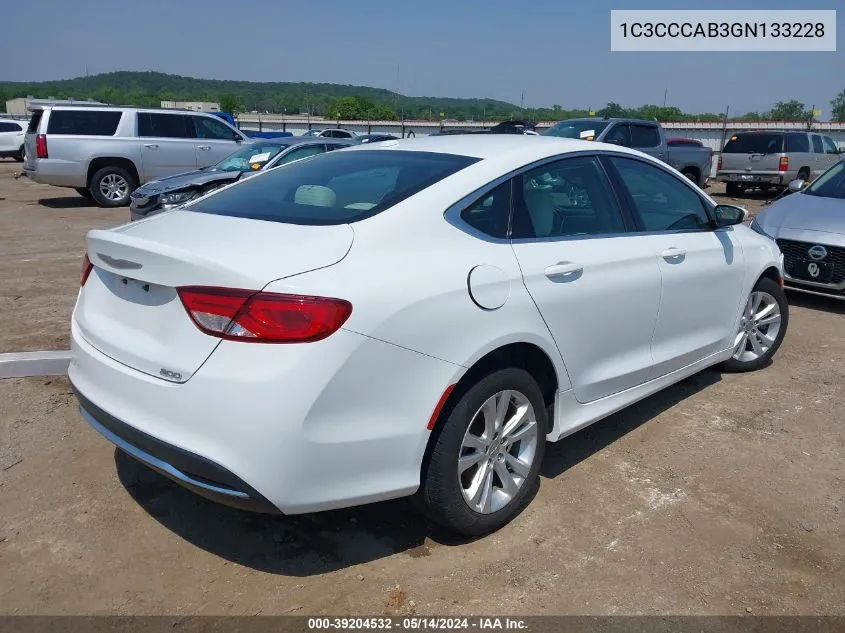 1C3CCCAB3GN133228 2016 Chrysler 200 Limited