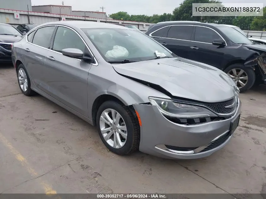 1C3CCCABXGN188372 2016 Chrysler 200 Limited Platinum