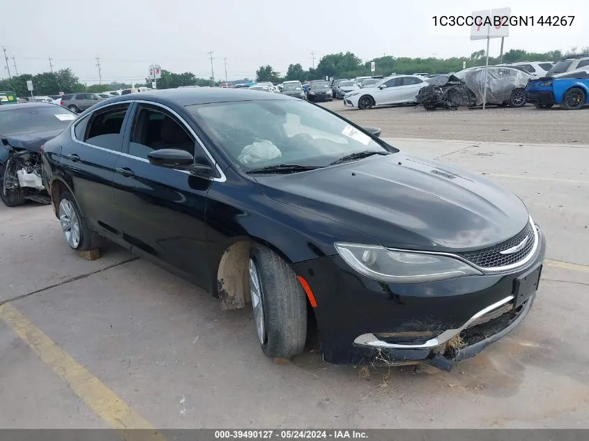 1C3CCCAB2GN144267 2016 Chrysler 200 Limited