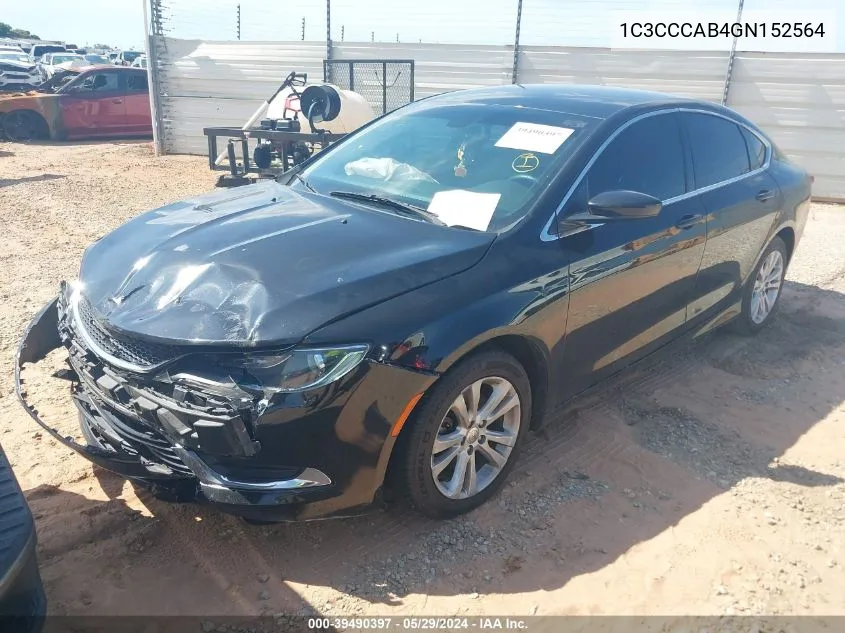 2016 Chrysler 200 Limited VIN: 1C3CCCAB4GN152564 Lot: 39490397