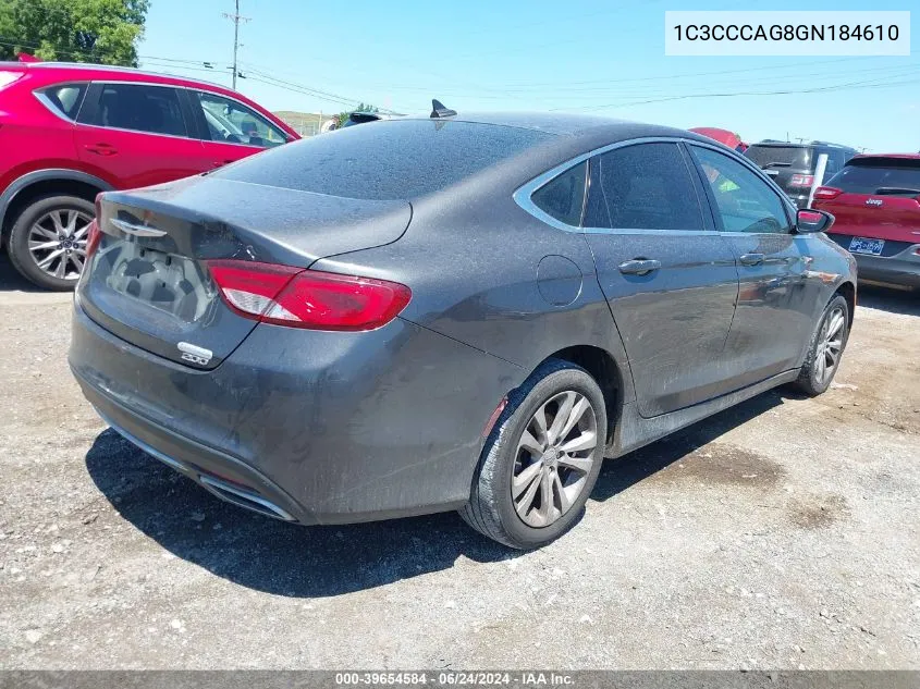 1C3CCCAG8GN184610 2016 Chrysler 200 Limited Platinum