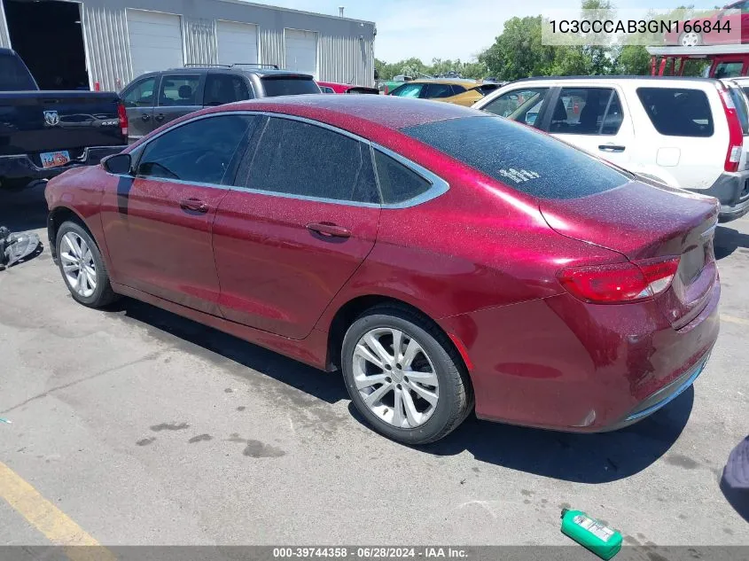 1C3CCCAB3GN166844 2016 Chrysler 200 Limited