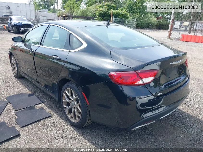 1C3CCCEG3GN100882 2016 Chrysler 200 C