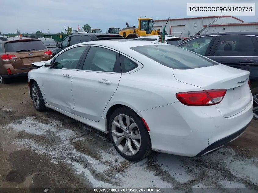 1C3CCCCG9GN100775 2016 Chrysler 200 C