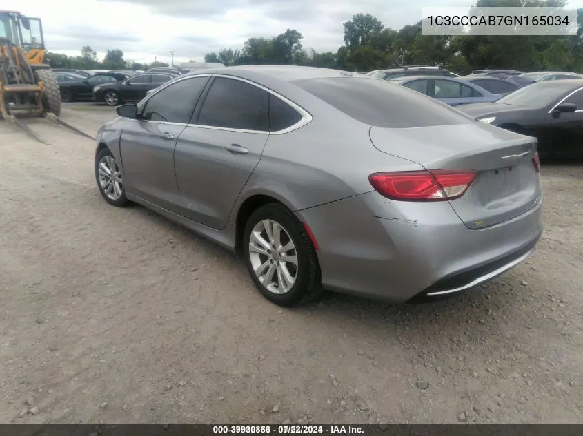 1C3CCCAB7GN165034 2016 Chrysler 200 Limited