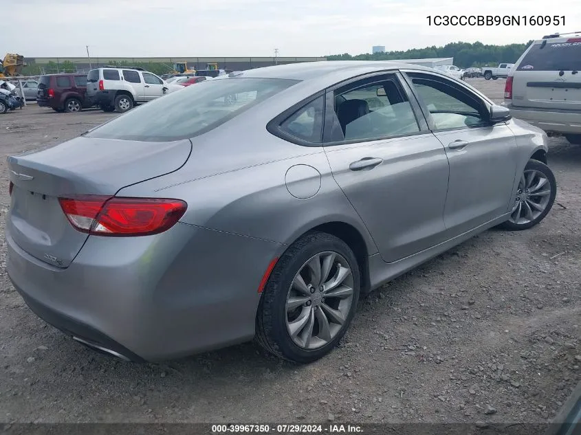 1C3CCCBB9GN160951 2016 Chrysler 200 S