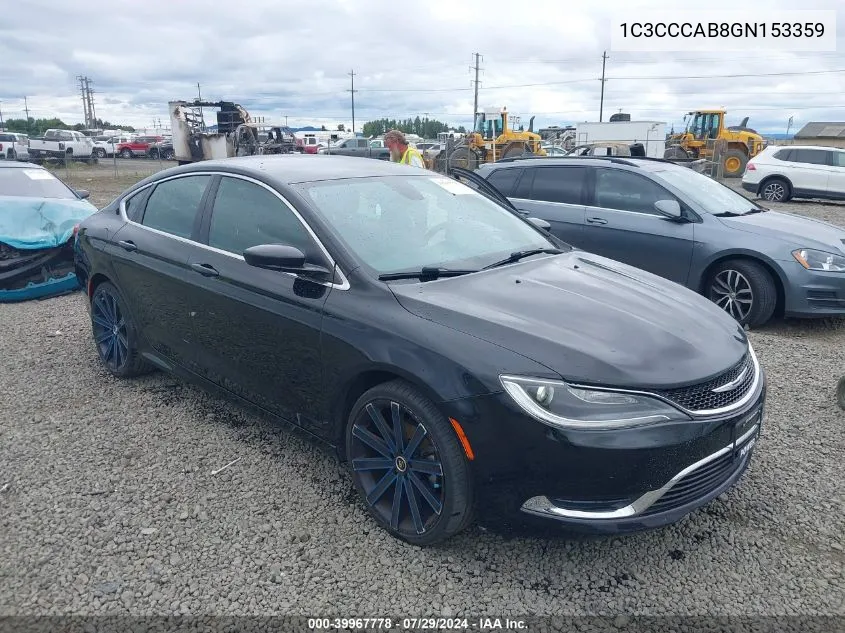 1C3CCCAB8GN153359 2016 Chrysler 200 Limited