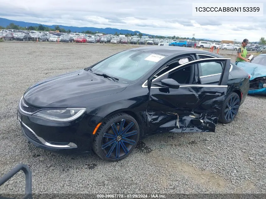 2016 Chrysler 200 Limited VIN: 1C3CCCAB8GN153359 Lot: 39967778