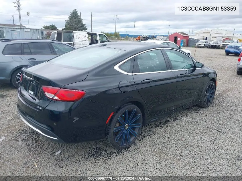 2016 Chrysler 200 Limited VIN: 1C3CCCAB8GN153359 Lot: 39967778