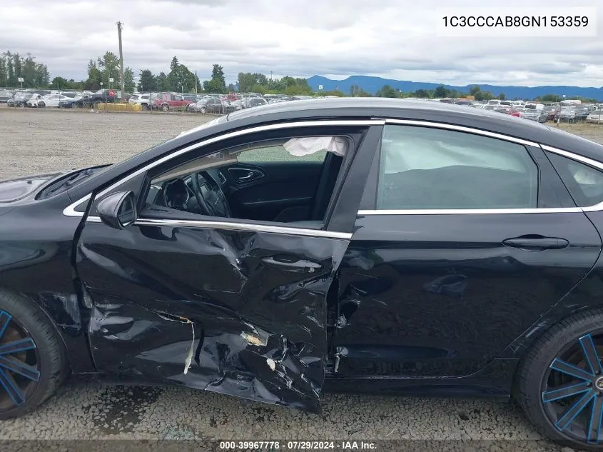 1C3CCCAB8GN153359 2016 Chrysler 200 Limited