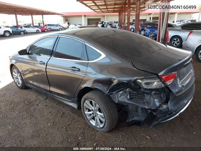 2016 Chrysler 200 Limited VIN: 1C3CCCAB4GN160499 Lot: 39968997