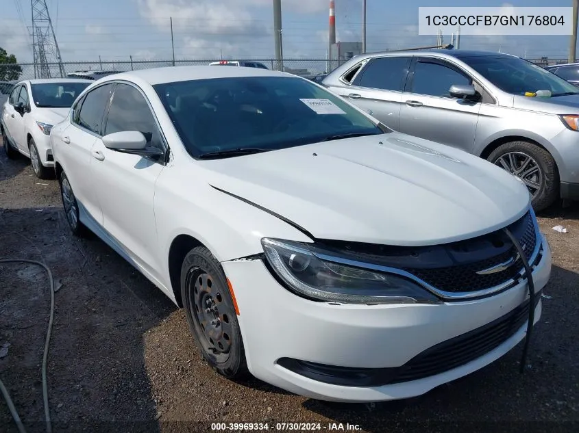 1C3CCCFB7GN176804 2016 Chrysler 200 Lx