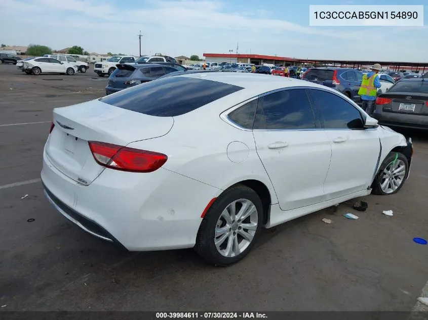 1C3CCCAB5GN154890 2016 Chrysler 200 Limited