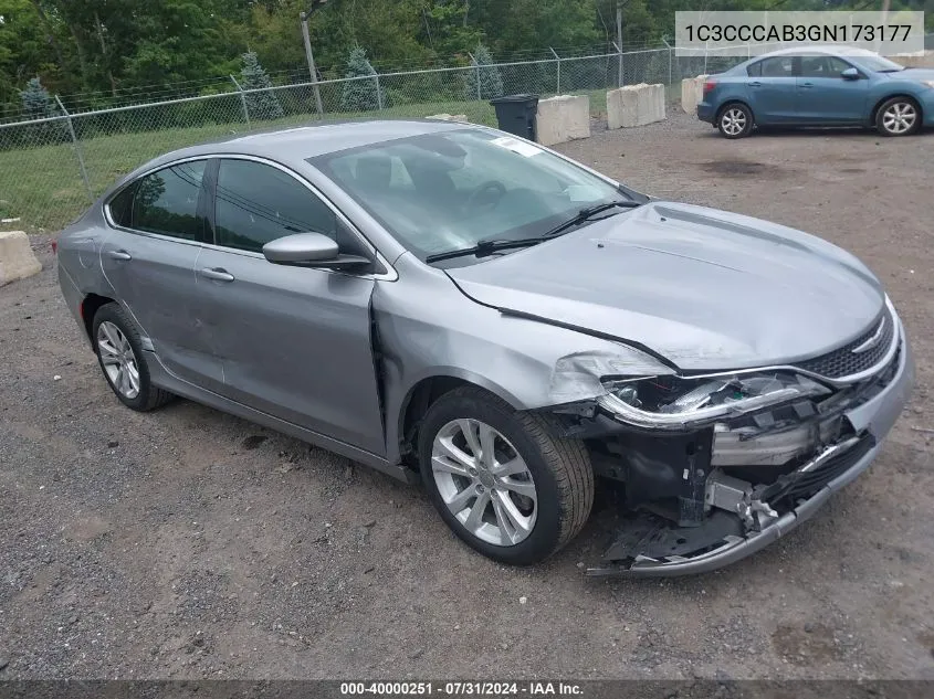 2016 Chrysler 200 Limited VIN: 1C3CCCAB3GN173177 Lot: 40000251