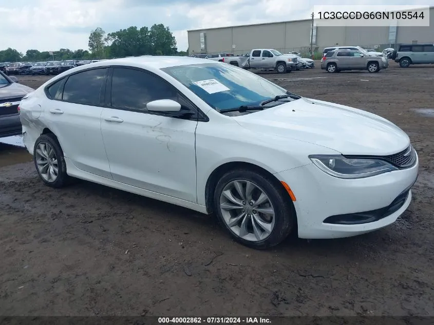 1C3CCCDG6GN105544 2016 Chrysler 200 S