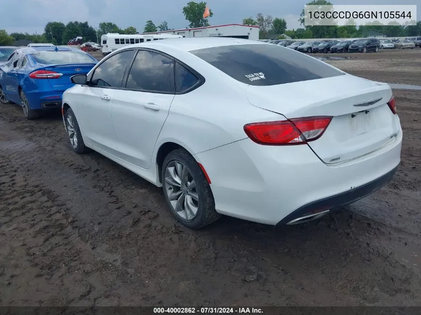 1C3CCCDG6GN105544 2016 Chrysler 200 S