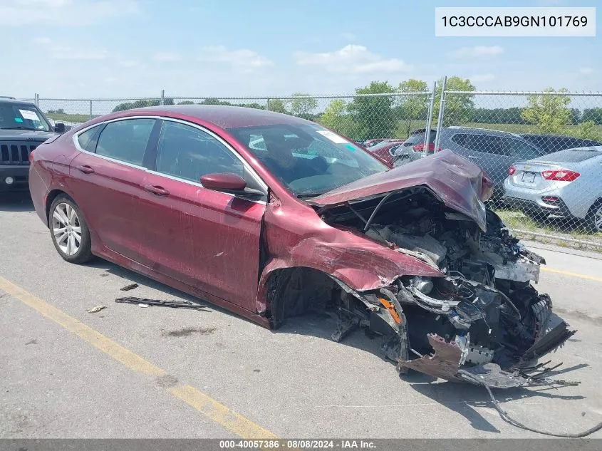 1C3CCCAB9GN101769 2016 Chrysler 200 Limited