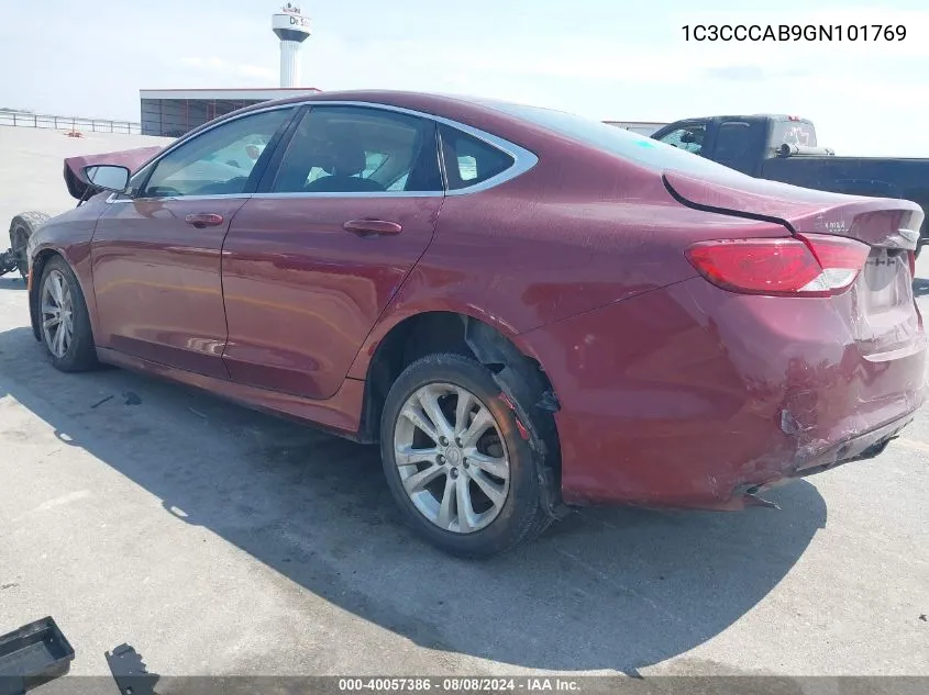 1C3CCCAB9GN101769 2016 Chrysler 200 Limited