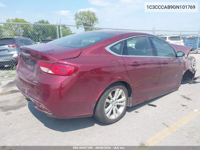 1C3CCCAB9GN101769 2016 Chrysler 200 Limited