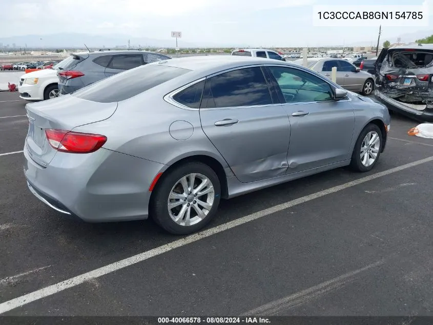 1C3CCCAB8GN154785 2016 Chrysler 200 Limited