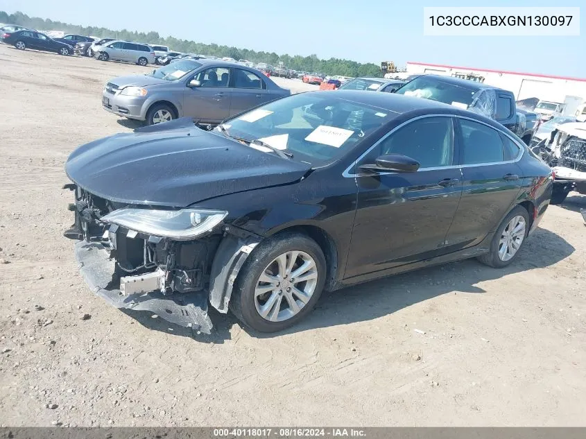 2016 Chrysler 200 Limited VIN: 1C3CCCABXGN130097 Lot: 40118017