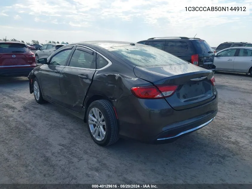 1C3CCCAB5GN144912 2016 Chrysler 200 Limited