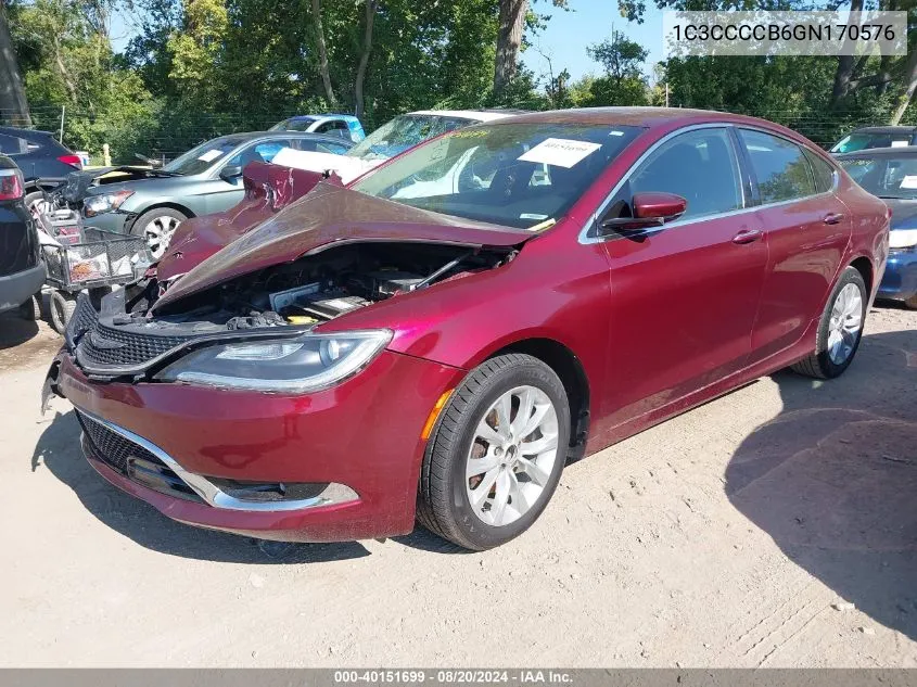 1C3CCCCB6GN170576 2016 Chrysler 200 C