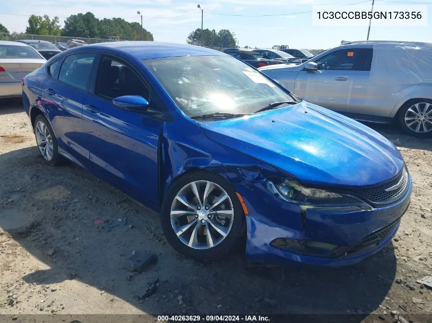 2016 Chrysler 200 S VIN: 1C3CCCBB5GN173356 Lot: 40263629